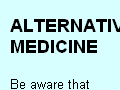 Alternative Medicine